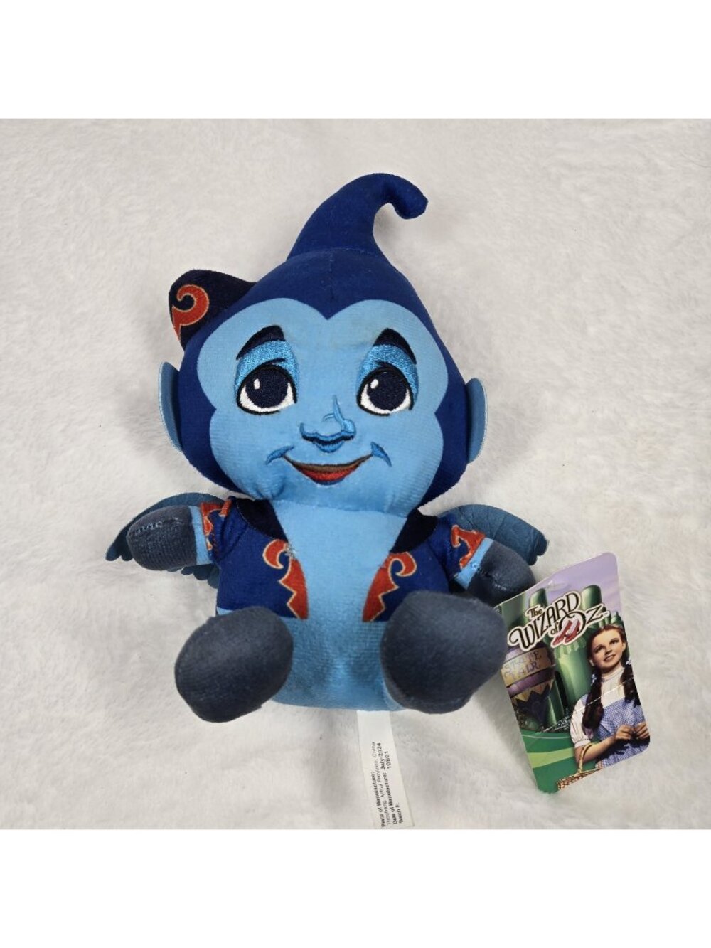 NWT 12 in Wizard Of Oz Wicked Witch Flying Monkey Plush Winged Blue Factory Doll